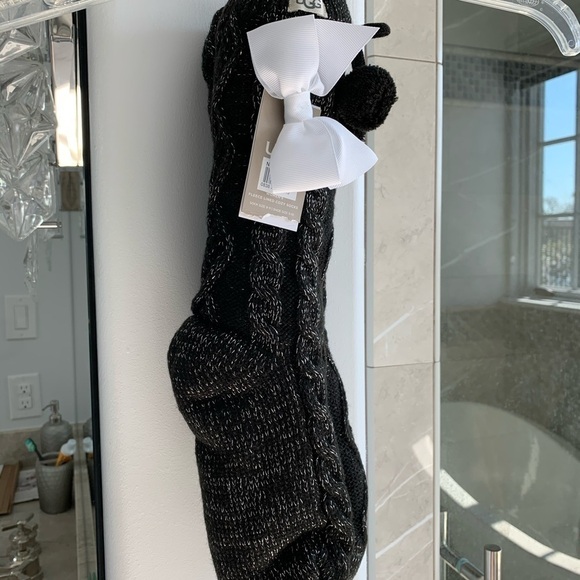 UGG Pom Metallic Fleece Lined Crew Socks - Picture 8 of 9